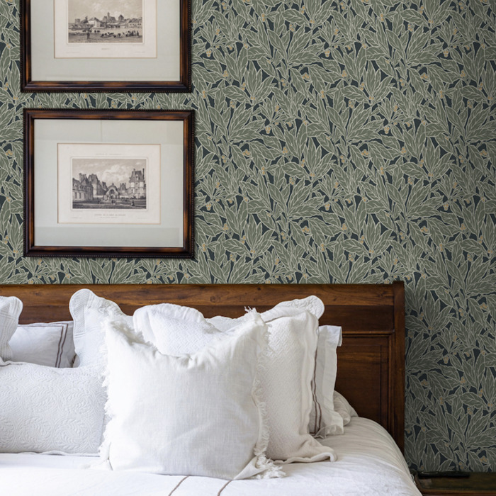 Berry and leaf wallpaper product detail