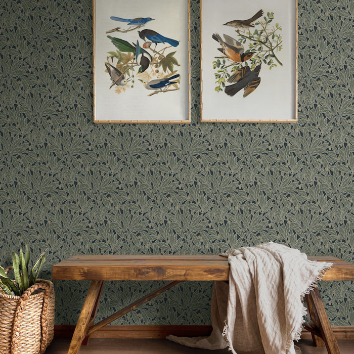 Berry and leaf wallpaper 2 product detail