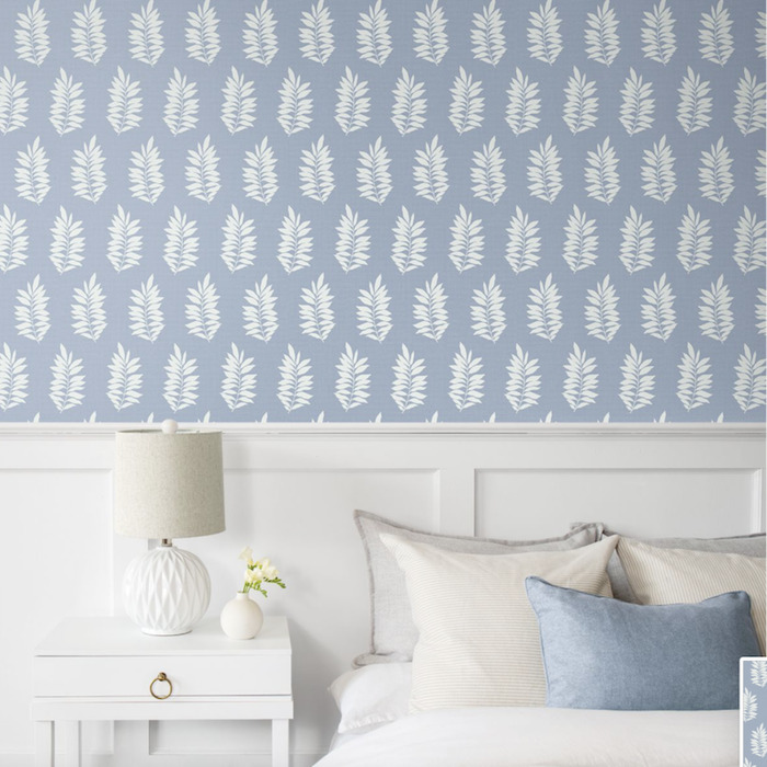 Pinnate leaf silhouette wallpaper product detail