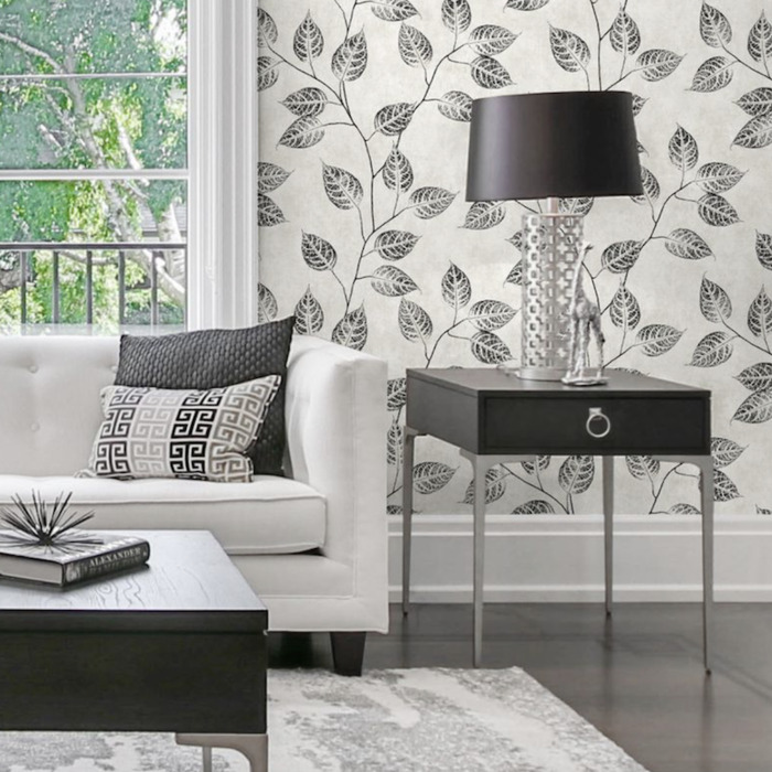 Leaf silhouette wallpaper product detail