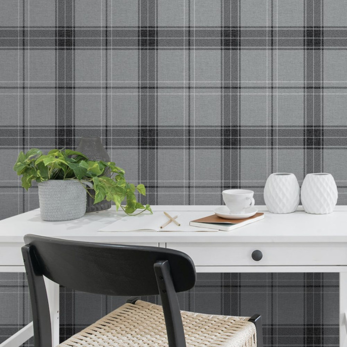 Manorvale plaid wallpaper product detail