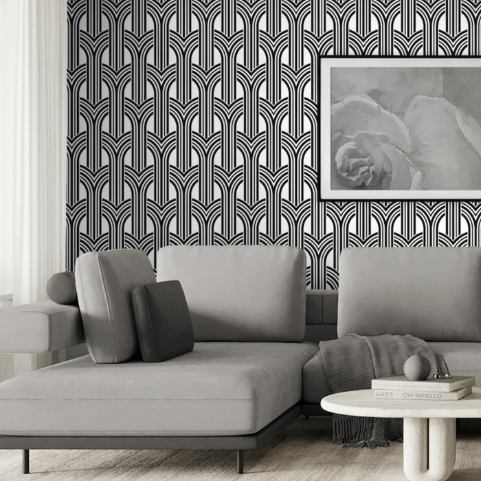 Geometric arches wallpaper 2 product detail