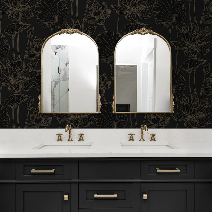 Lotus garden floral wallpaper 2 product detail