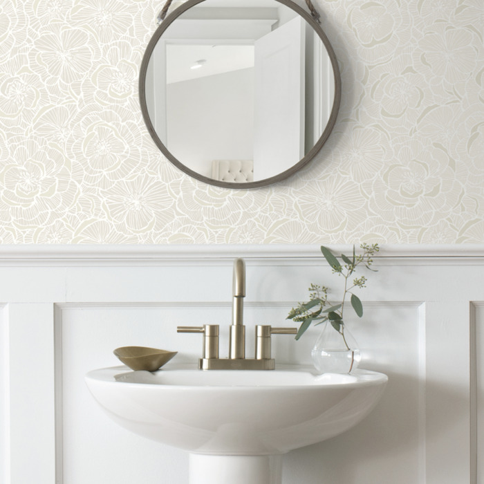 Camellia floral wallpaper product detail