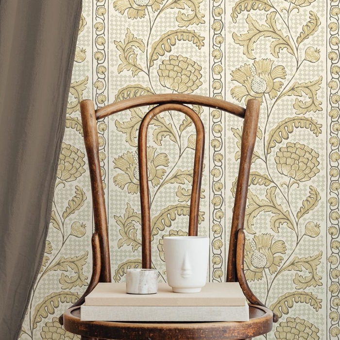 Floral check wallpaper 1 product detail