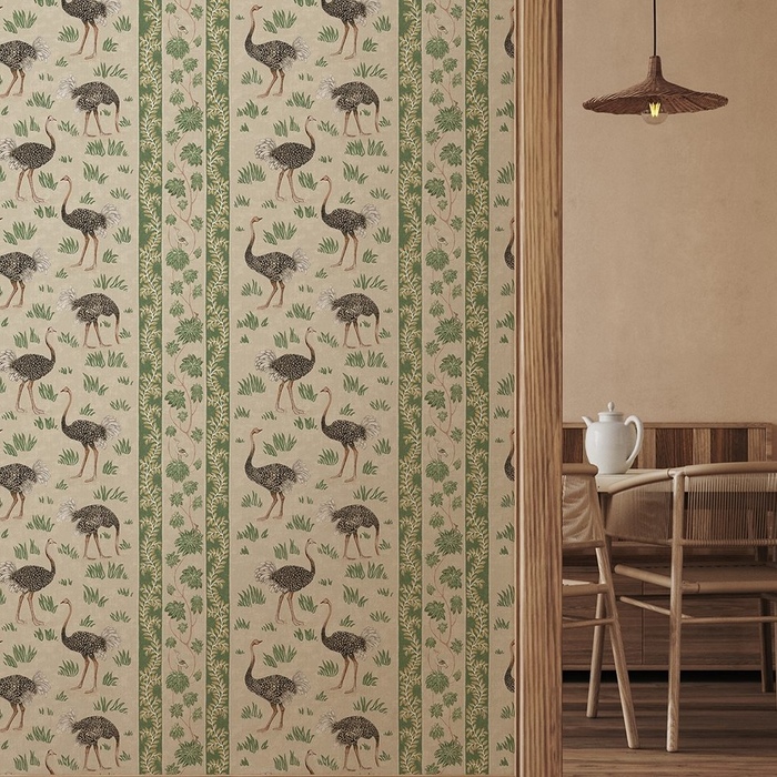 Ostrich stripe wallpaper 4 product detail