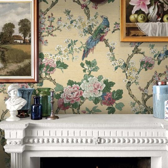 Today interiors wallpaper chinoiserie collection large square