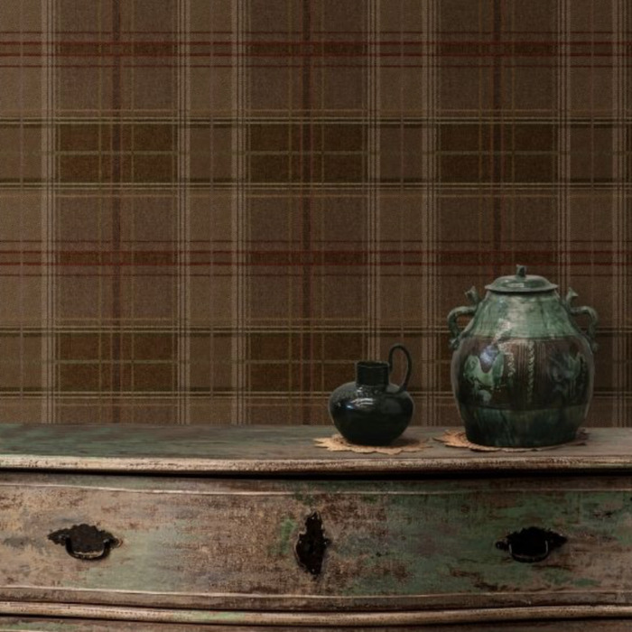 Shetland plaid wallpaper product detail