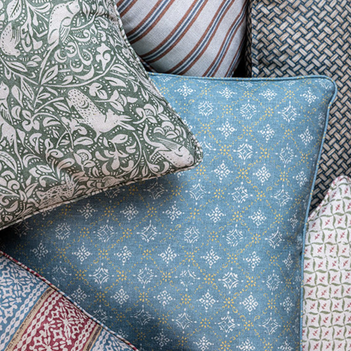 Croft trellis fabric product detail