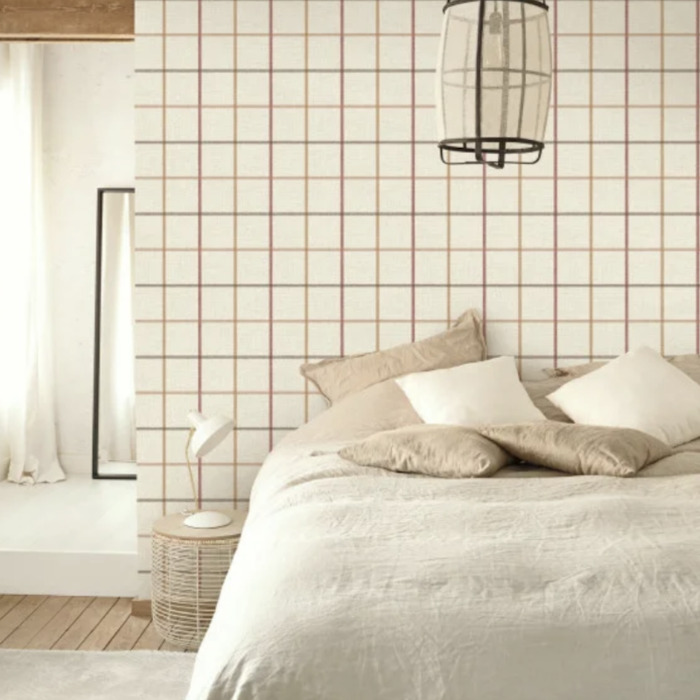 Smooth grid wallpaper product detail
