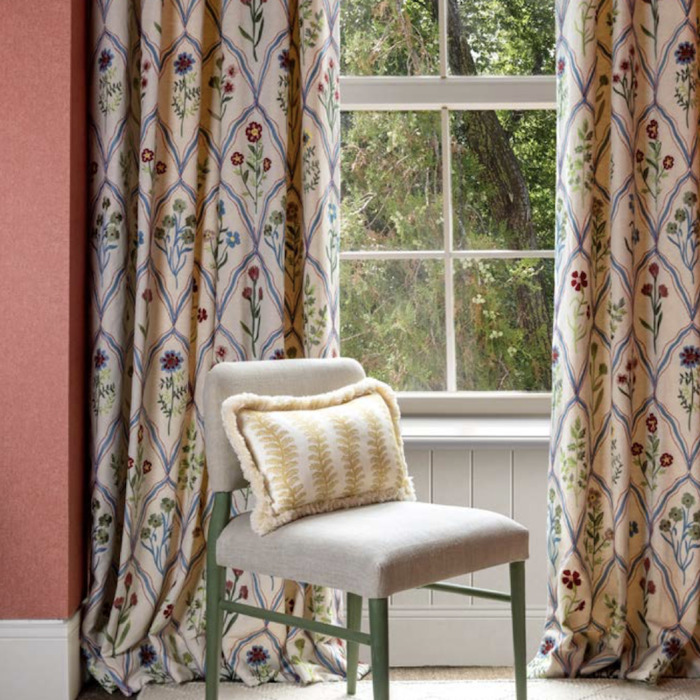 Meadow trellis fabric product detail